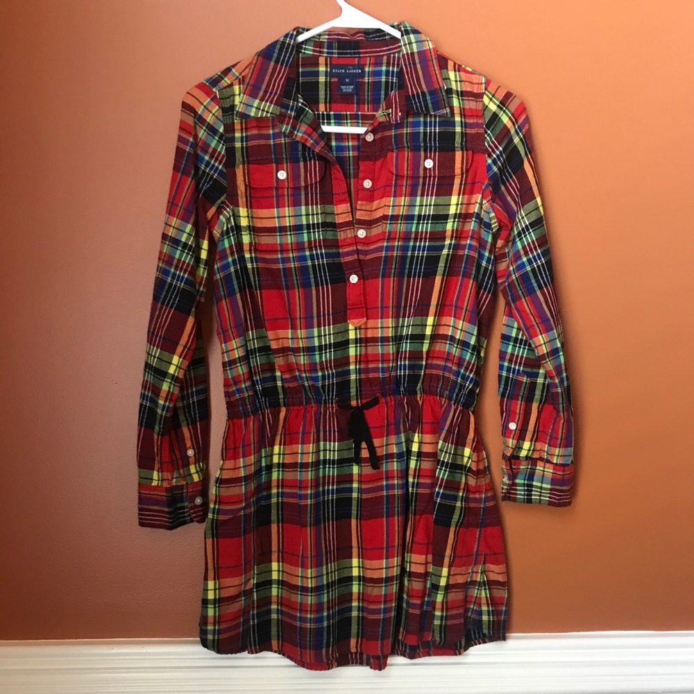 Ralph Lauren girls flannel dress